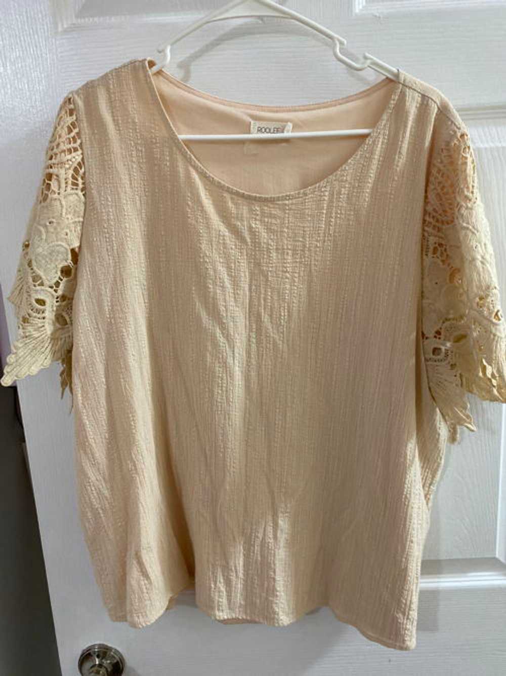 ROOLEE San Diego Lace Sleeve Top - image 3