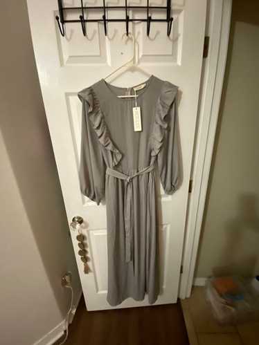 ROOLEE Gray dress with ruffles