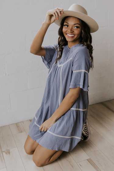 ROOLEE Take A Moment Embroidered Shift Dress