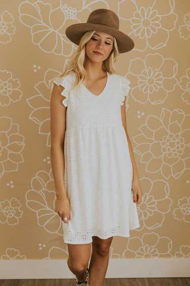 ROOLEE White Horse Eyelet Dress