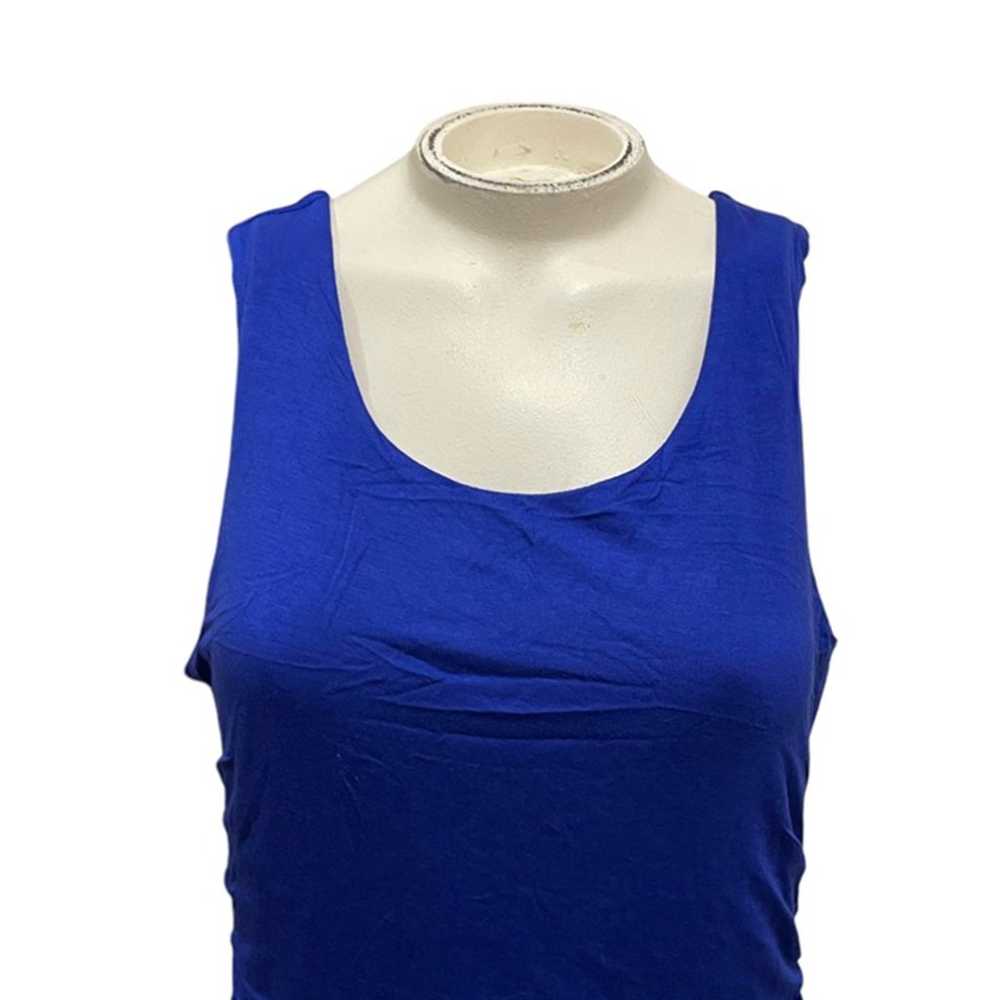 Deb Solid Electric Blue Go Out Sleeveless Short D… - image 2