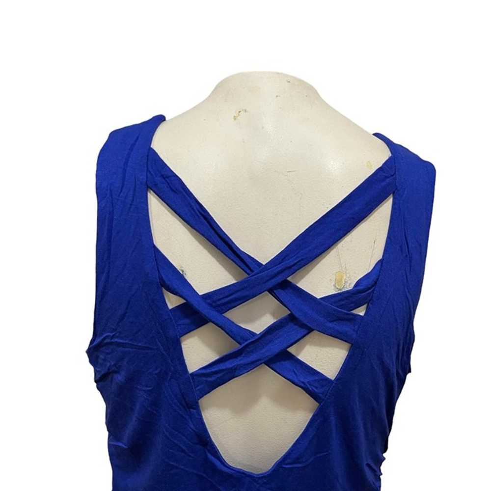 Deb Solid Electric Blue Go Out Sleeveless Short D… - image 3