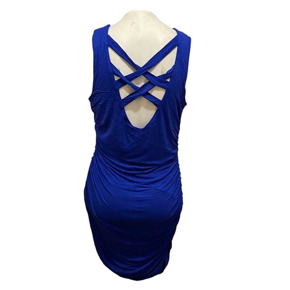 Deb Solid Electric Blue Go Out Sleeveless Short D… - image 5