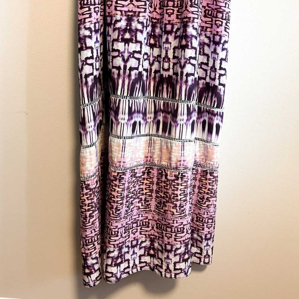 Parker Verona Silk Joplin Purple Abstract Print S… - image 7