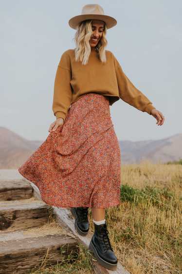 ROOLEE Perth Floral Midi Skirt
