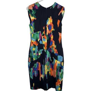 Lela Rose Womens Sheath Dress Multicolor Lined Ab… - image 1