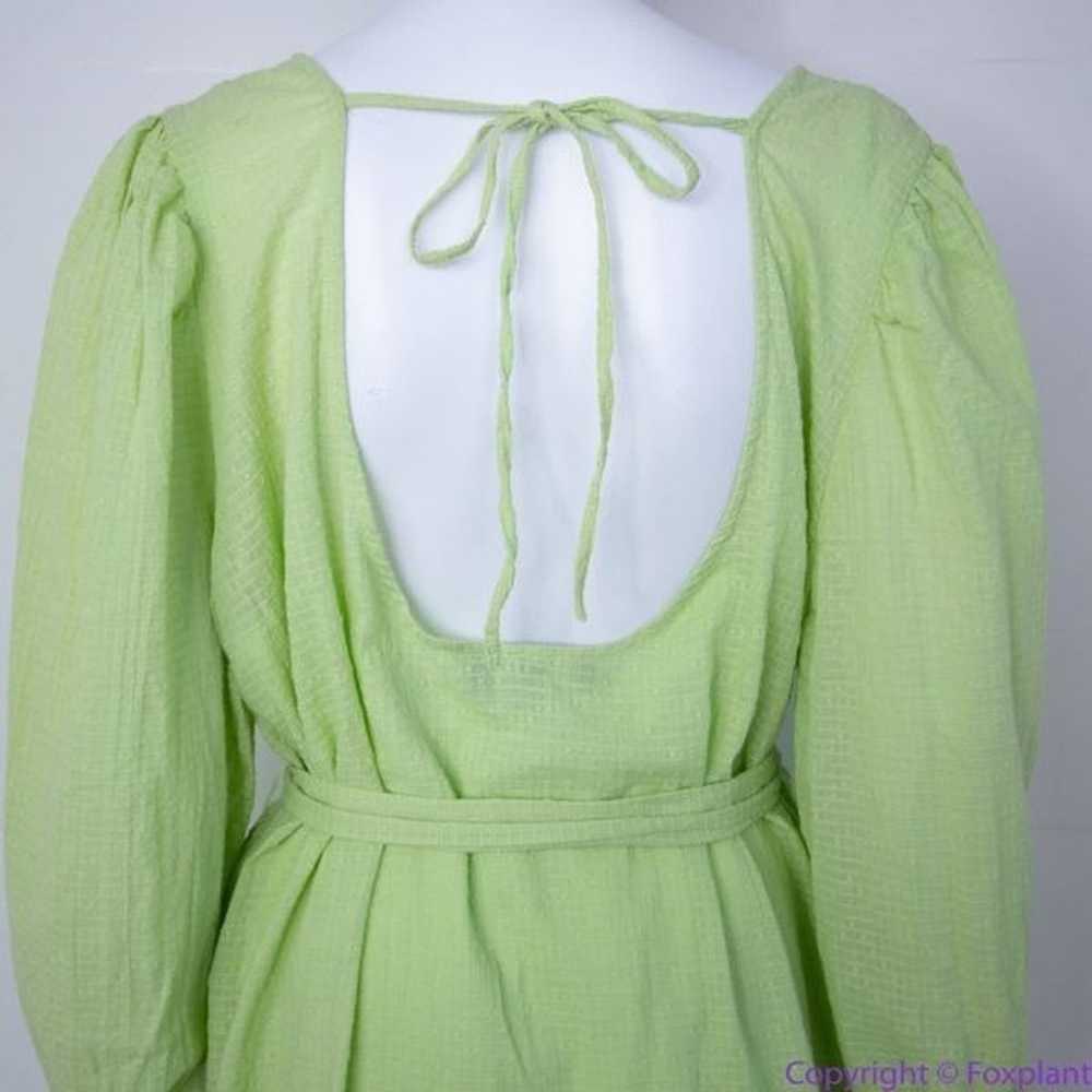 NEW Eloquii Lime Green Textured Cotton Easy Day D… - image 5