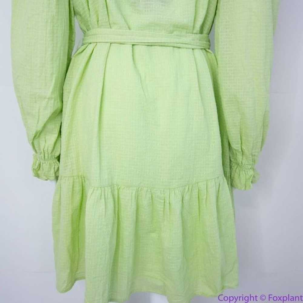 NEW Eloquii Lime Green Textured Cotton Easy Day D… - image 6