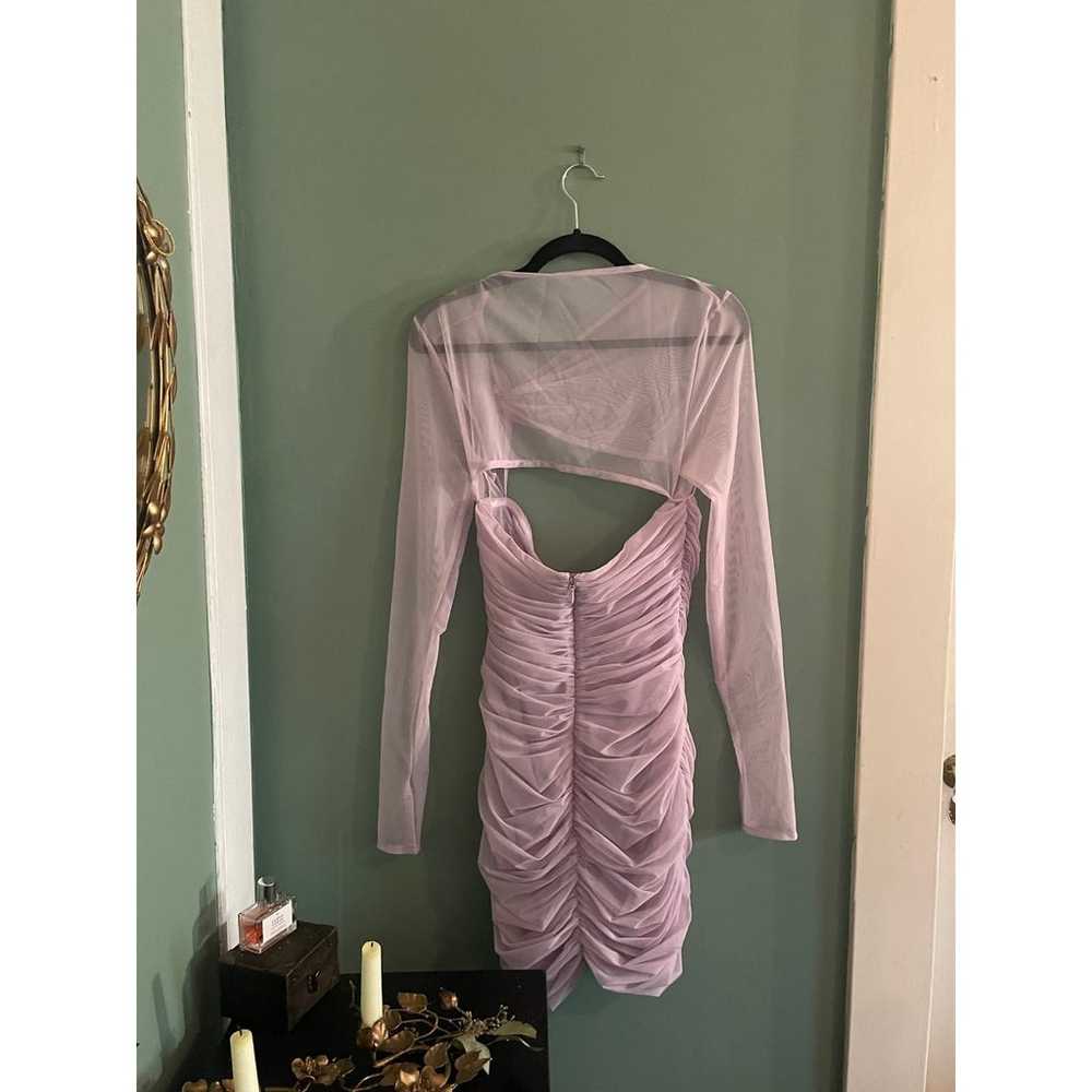 House of CB Mistress Rocks Mesh Mini Dress Purple… - image 3