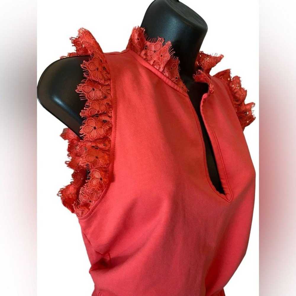 Anthropologie Sundays Tara dress in Coral sleevel… - image 7