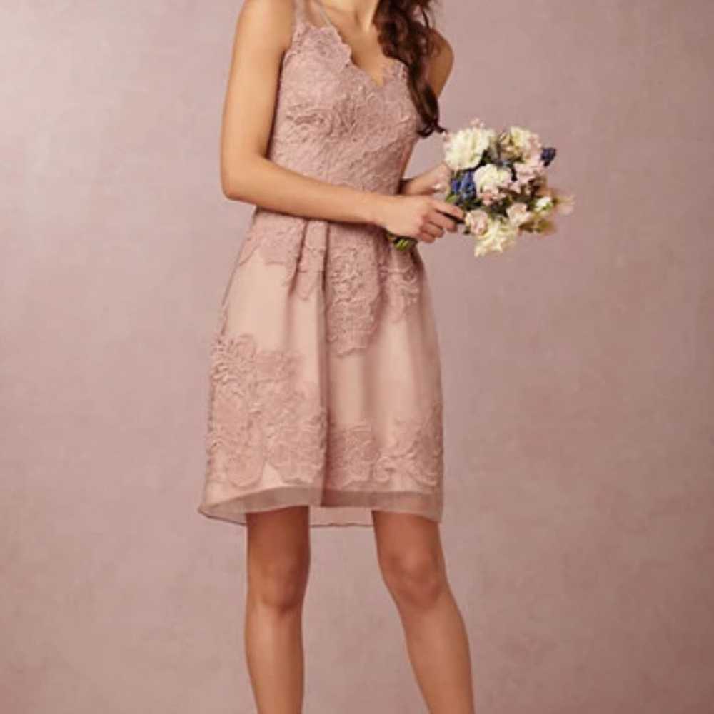 Barely Worn Yoana Baraschi Dusty Rose Silk Dress … - image 1