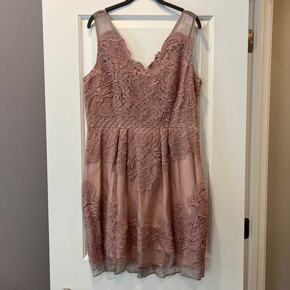 Barely Worn Yoana Baraschi Dusty Rose Silk Dress … - image 2