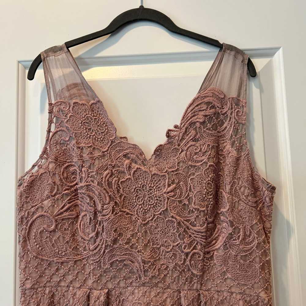 Barely Worn Yoana Baraschi Dusty Rose Silk Dress … - image 3