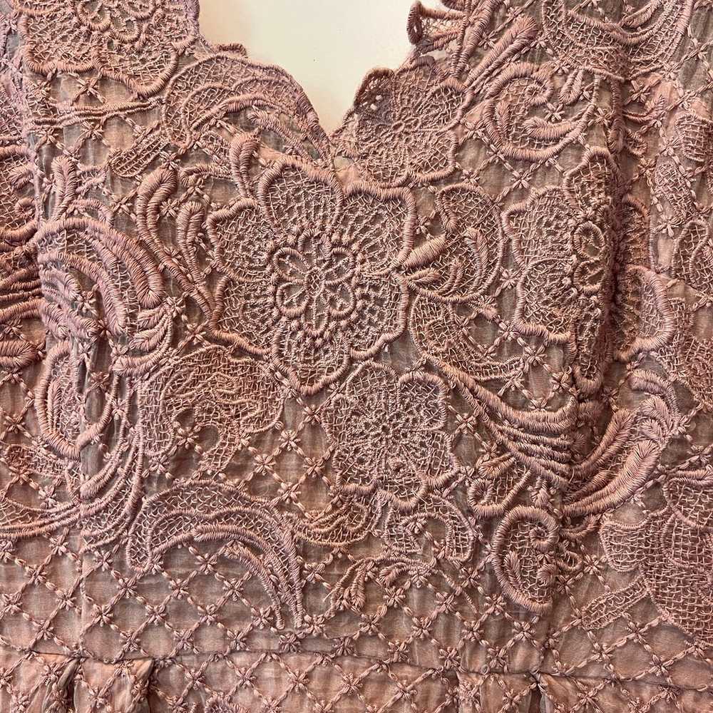 Barely Worn Yoana Baraschi Dusty Rose Silk Dress … - image 4
