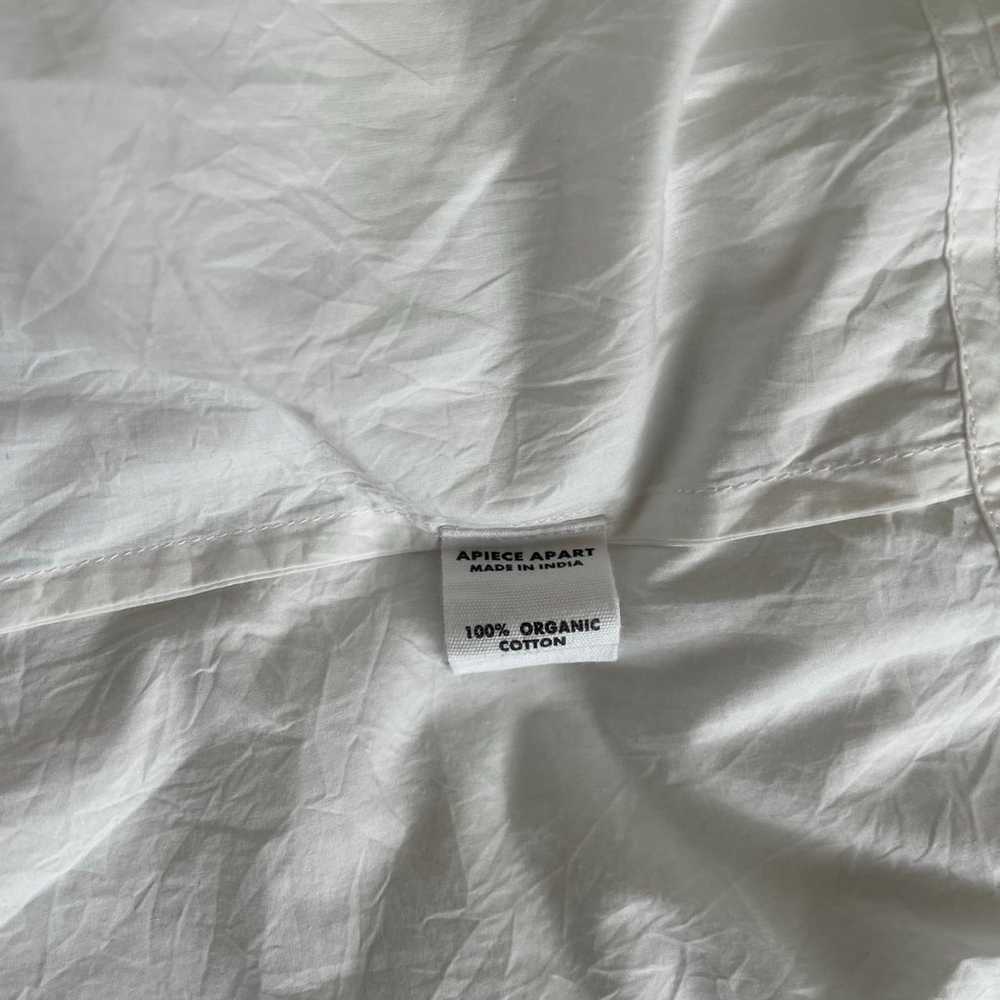 Apiece Apart Organic Cotton White Shirt Dress Max… - image 6