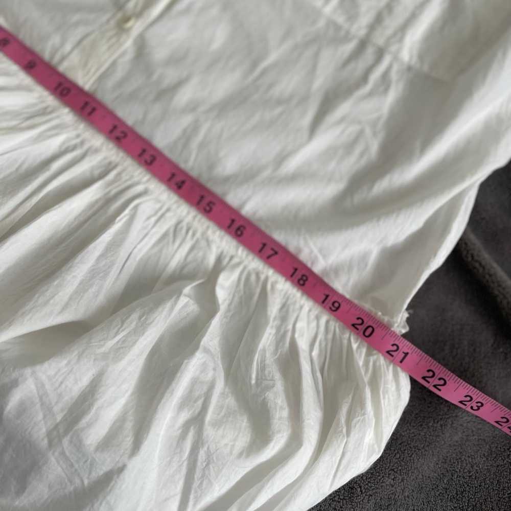 Apiece Apart Organic Cotton White Shirt Dress Max… - image 8