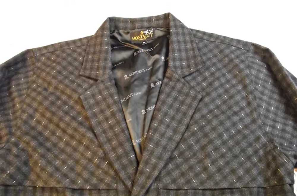 ROCKABILLY Vintage Montagut Paris Mens Tweed Jack… - image 3