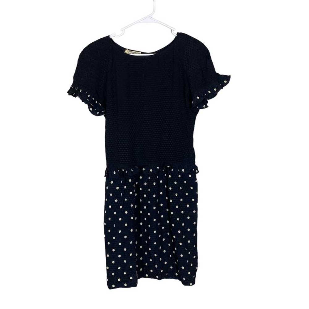 VTG Valentino 100% Silk Polka Dot Dress Size 40 o… - image 1