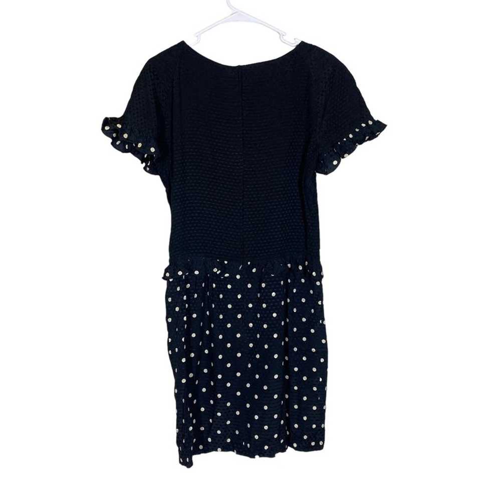 VTG Valentino 100% Silk Polka Dot Dress Size 40 o… - image 2