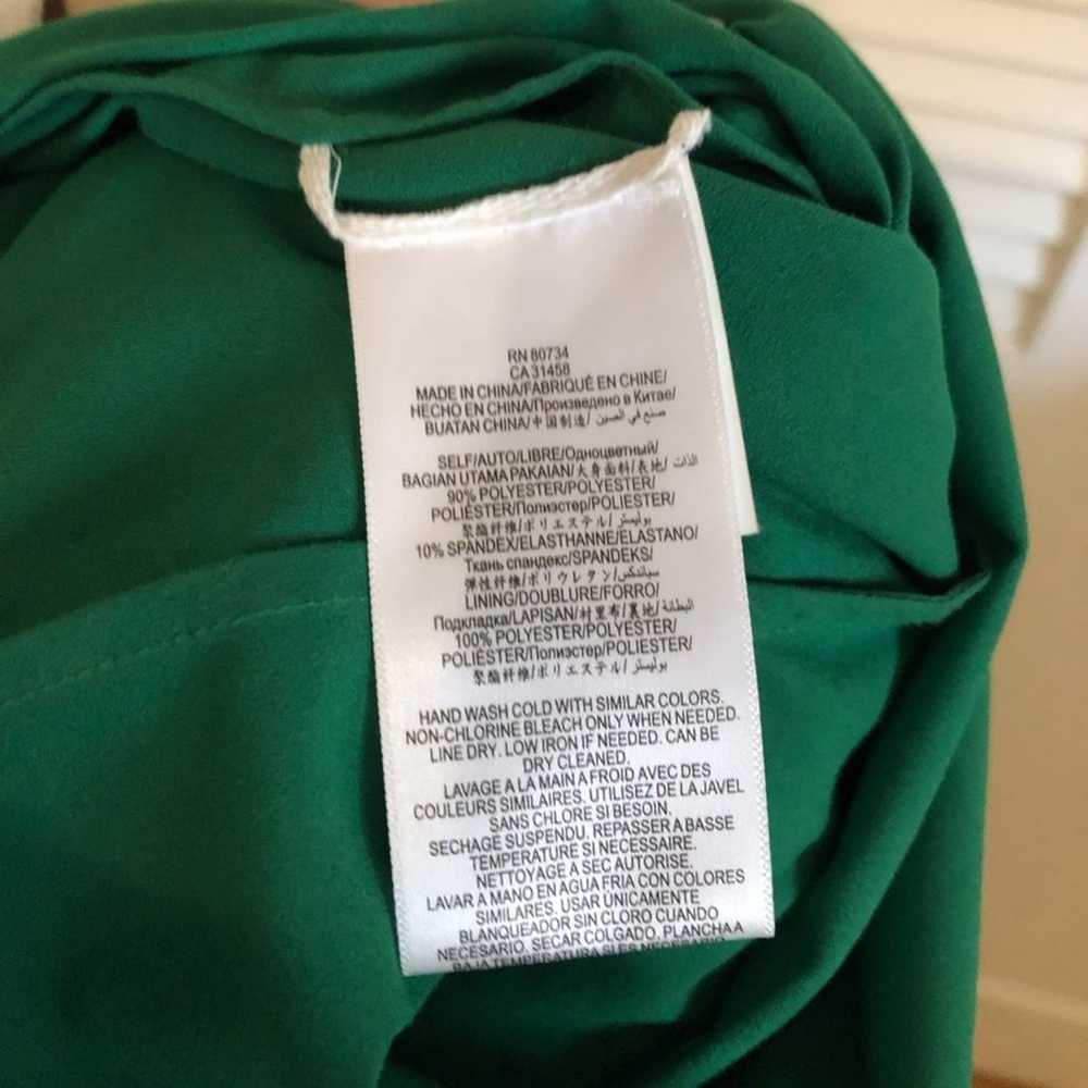 BCBGMaxAzria Green Deana Cutout Maxi Dress Gown S… - image 10