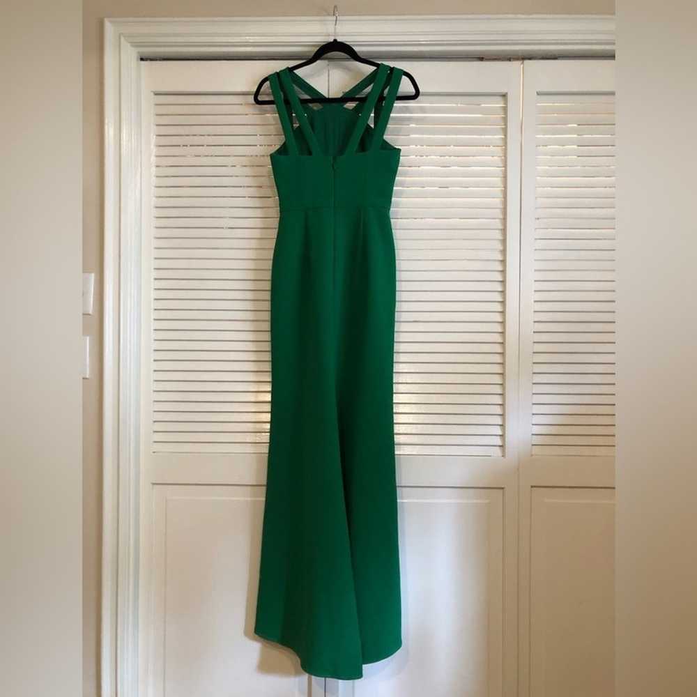 BCBGMaxAzria Green Deana Cutout Maxi Dress Gown S… - image 12