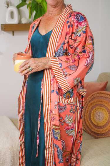 Ziabird Cotton Kimono - Saffron - image 1