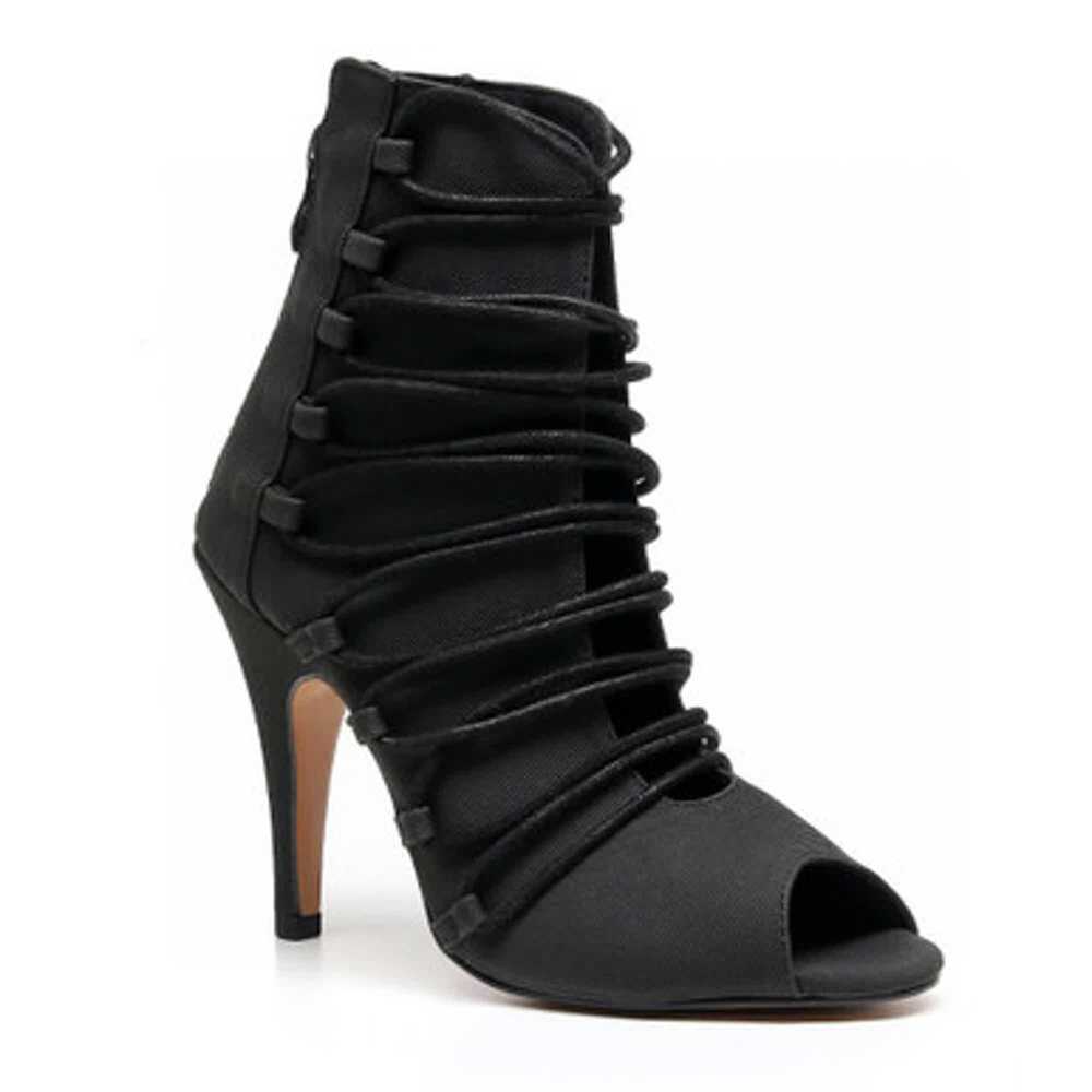 Burju Karla - Open Toe Lace Up Stiletto Bootie - … - image 1