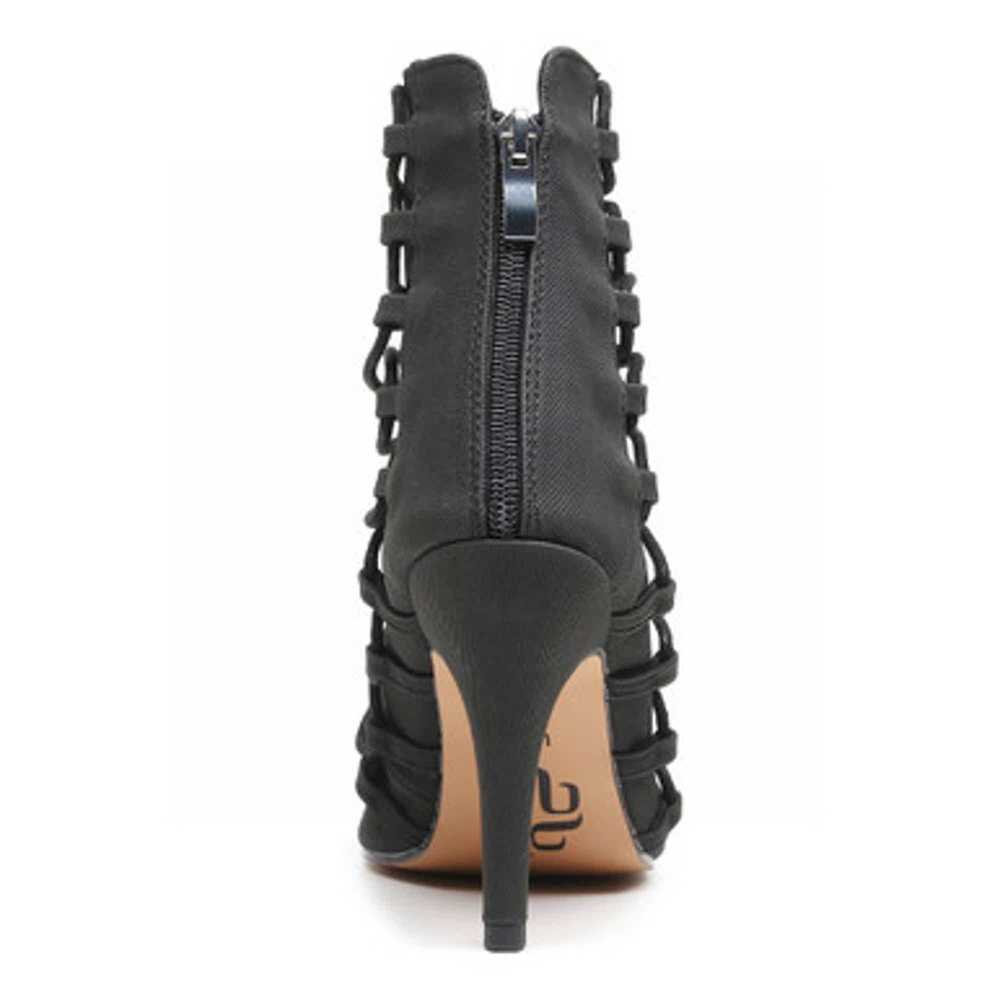 Burju Karla - Open Toe Lace Up Stiletto Bootie - … - image 5