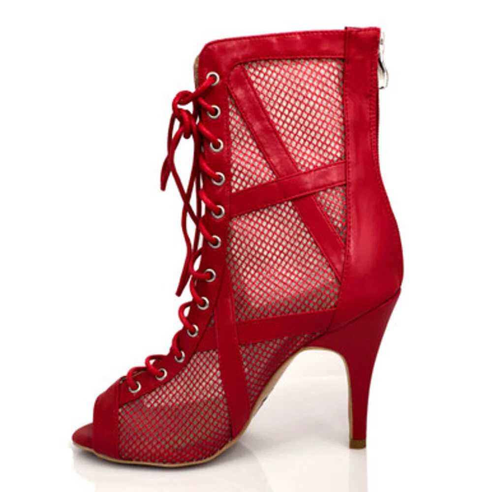 Burju Xiomara - Red, 3.5 and 4 inch Stiletto Heel… - image 4