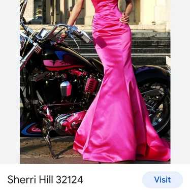 sherri hill pink mermaid gown