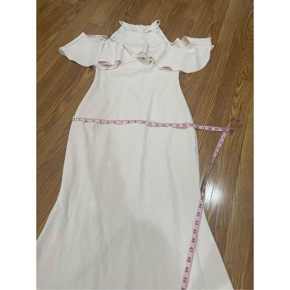 Badgley Mischka Blush Crossover Gown size 4 - image 10