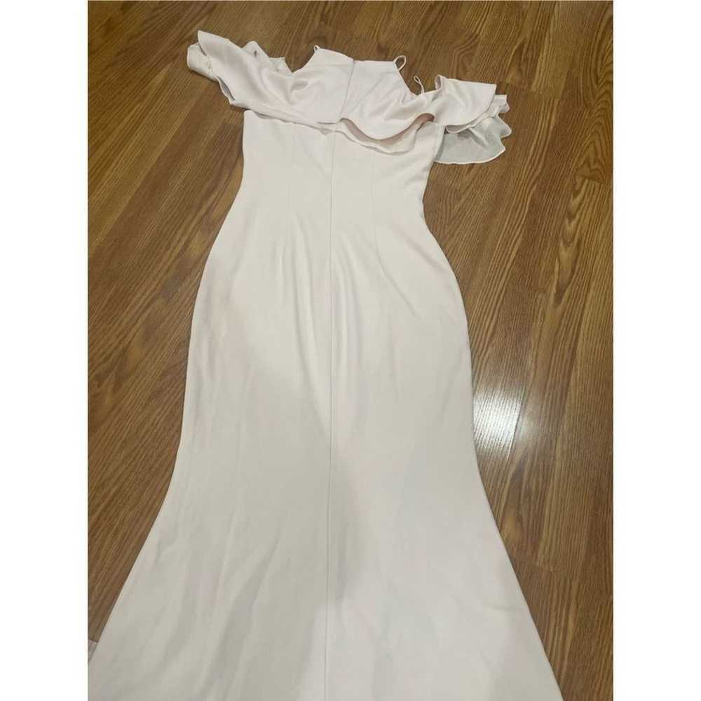 Badgley Mischka Blush Crossover Gown size 4 - image 11