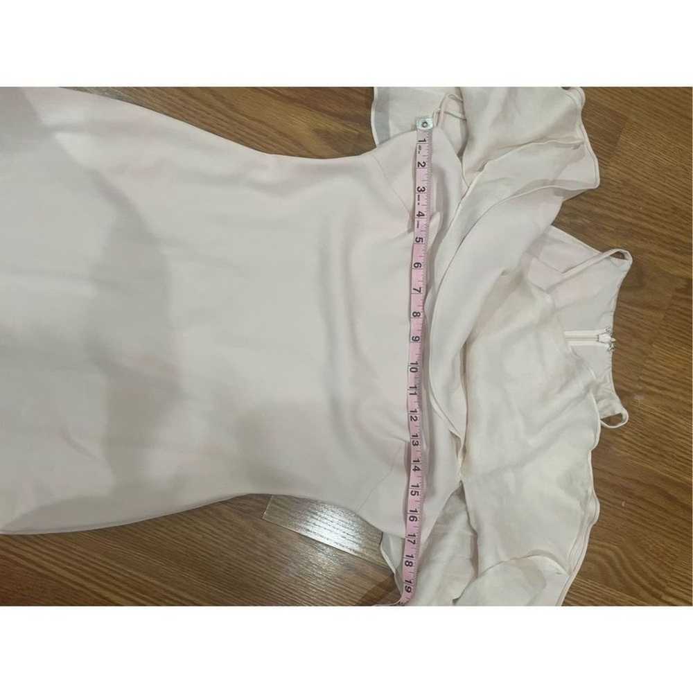 Badgley Mischka Blush Crossover Gown size 4 - image 5