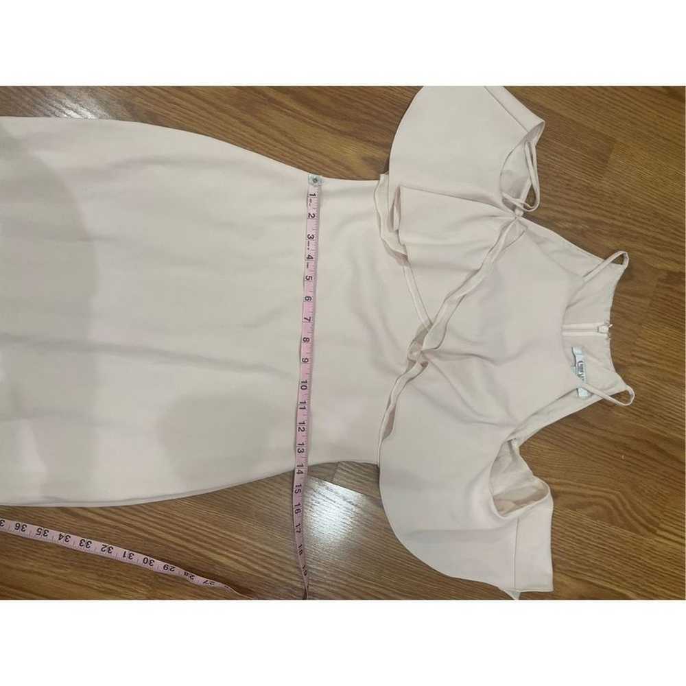 Badgley Mischka Blush Crossover Gown size 4 - image 9