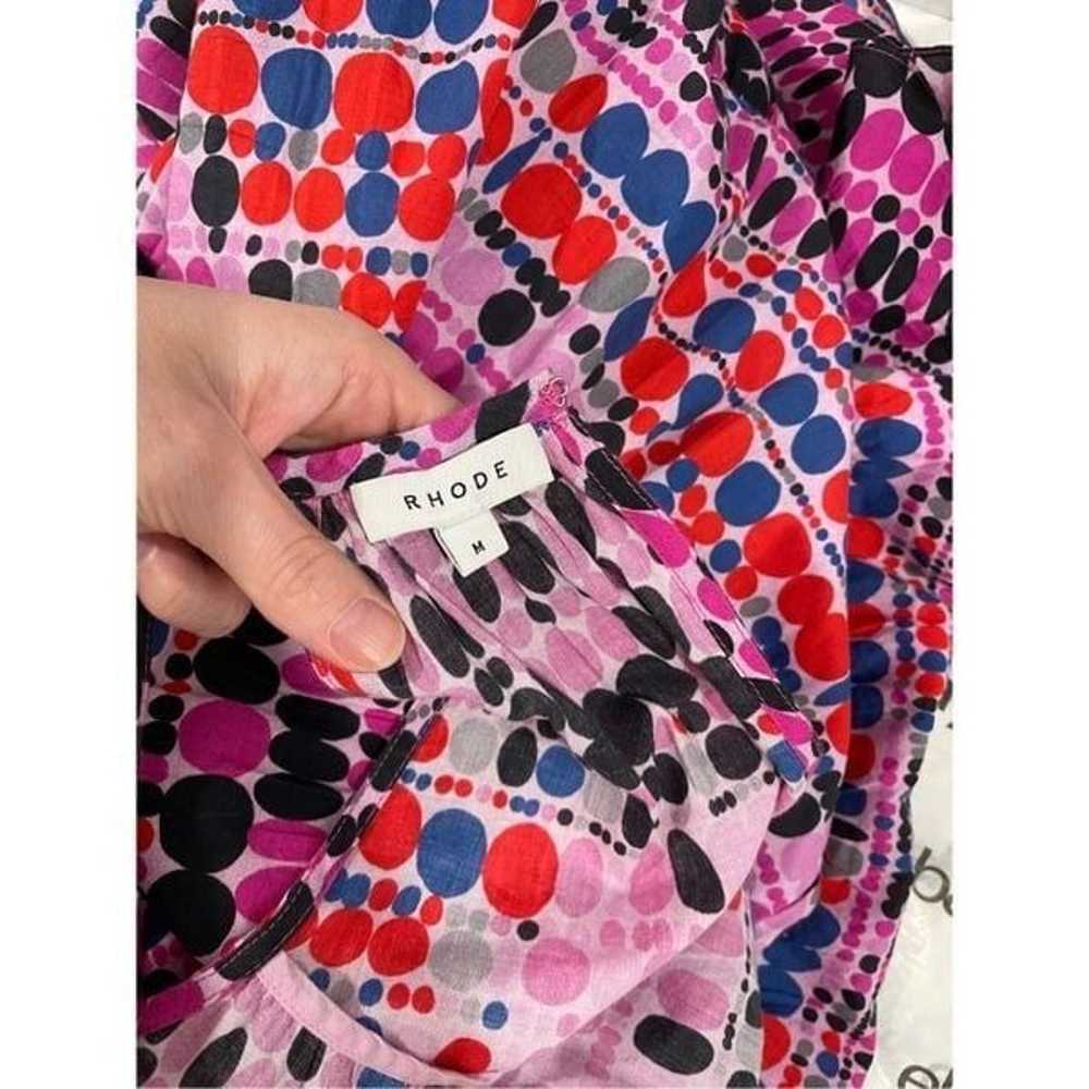 RHODE Resort Julia Tiered Dress in Polka Dots Pur… - image 6