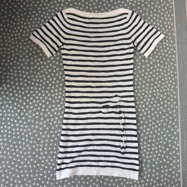 BARRIE CASHMERE STRIPED DRESS - image 1