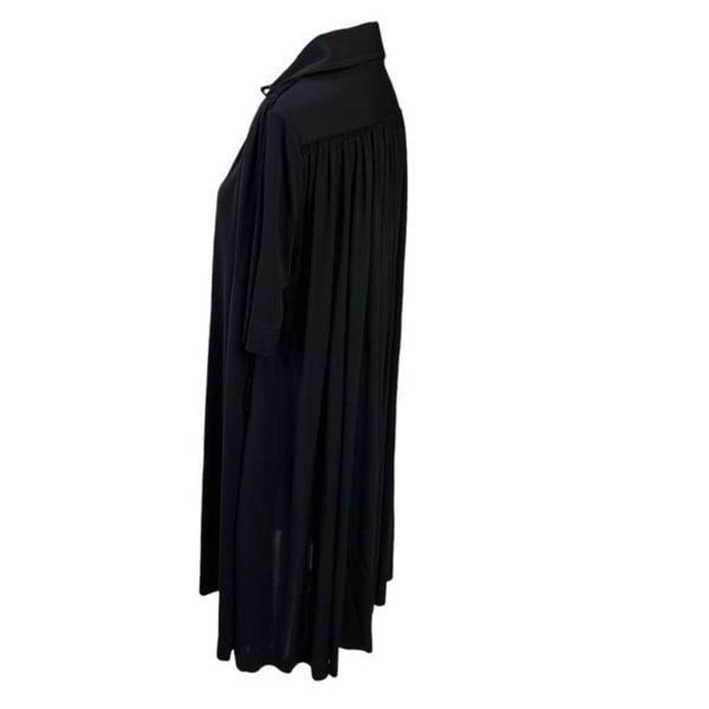 Burberry Jersey Gathered Belted Shirt Dress Black… - image 3