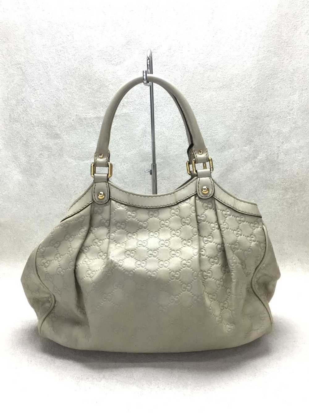 Used Gucci Handbag Soie /Leather/Wht Bag - image 3