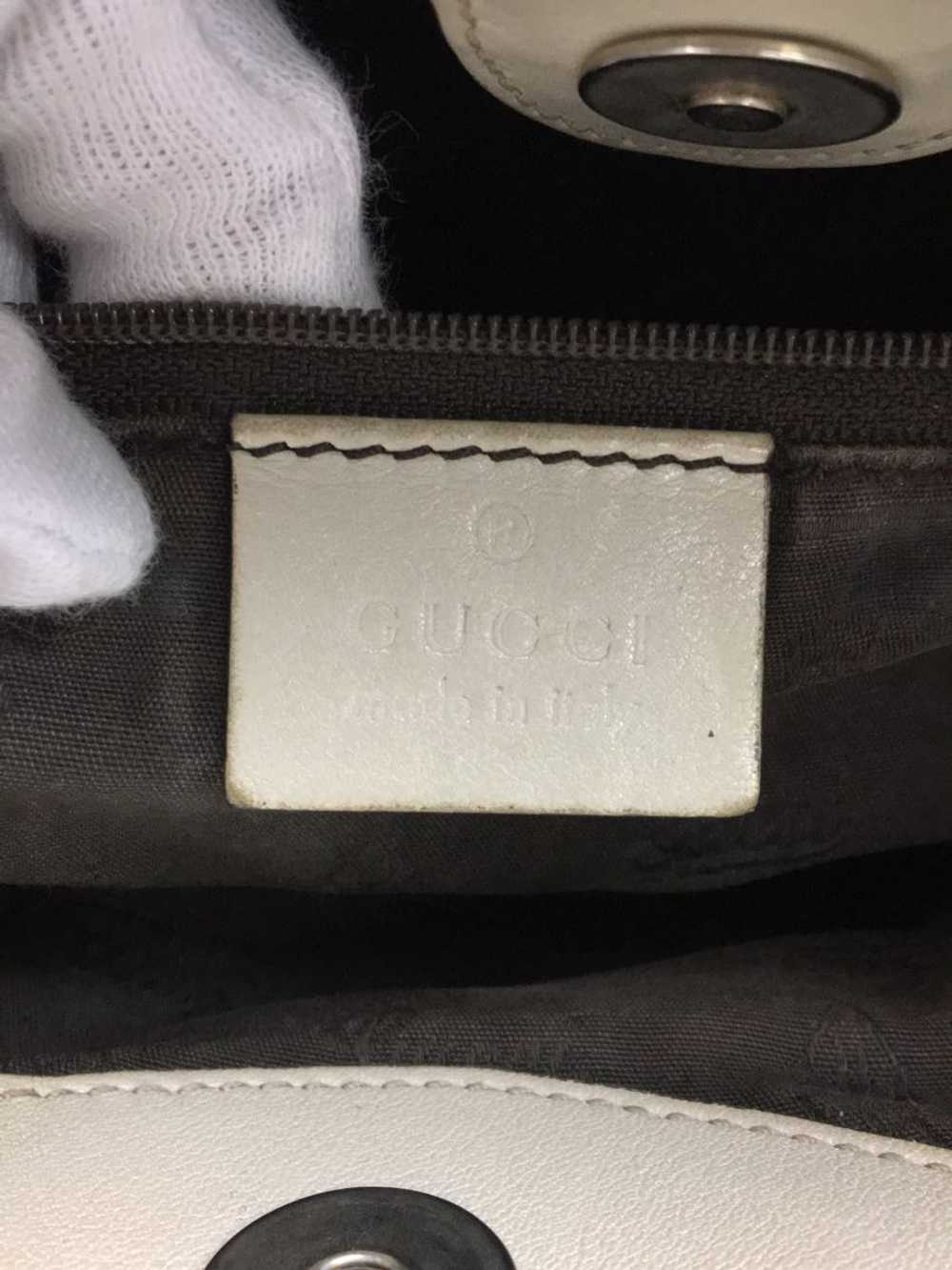 Used Gucci Handbag Soie /Leather/Wht Bag - image 5
