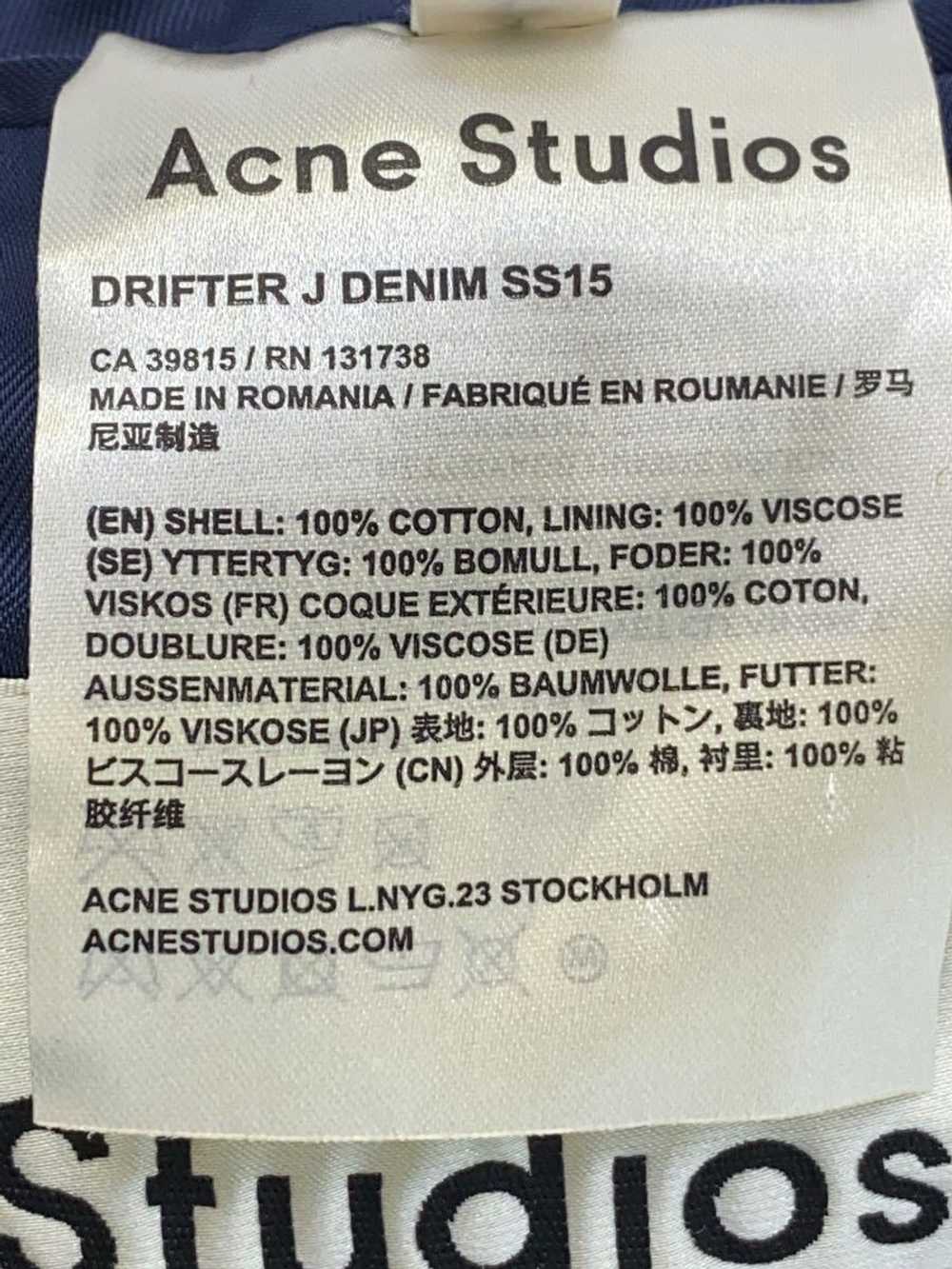 Men's Acne Studios Tailored Jacket/48/Cotton/Idg/… - image 5