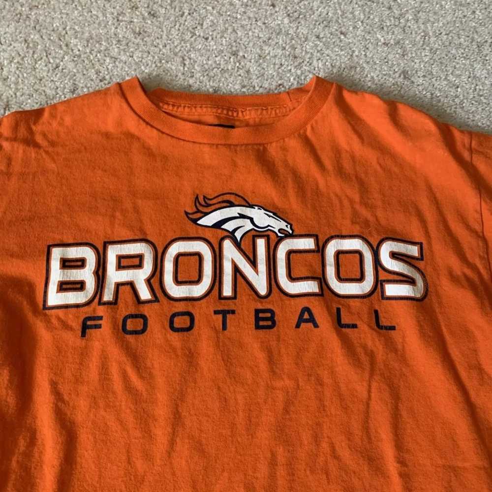 NFL Team Apparel Denver Broncos Football T-Shirt … - image 2