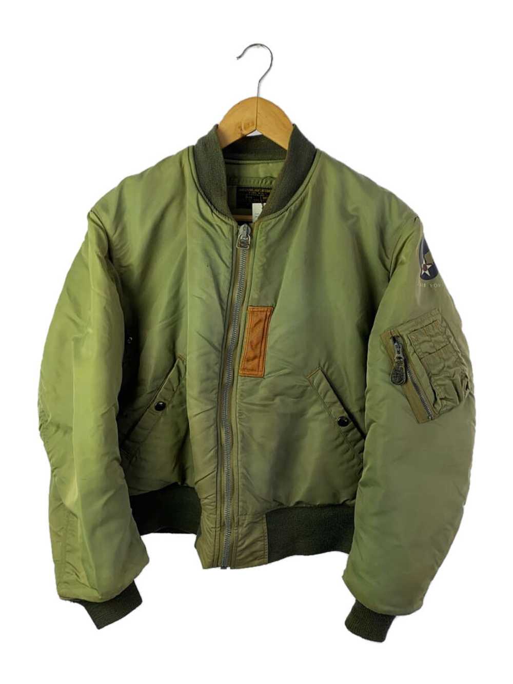 Used Buzz Rickson S Ma-1/Flight Jacket/M/Nylon/Kh… - image 1