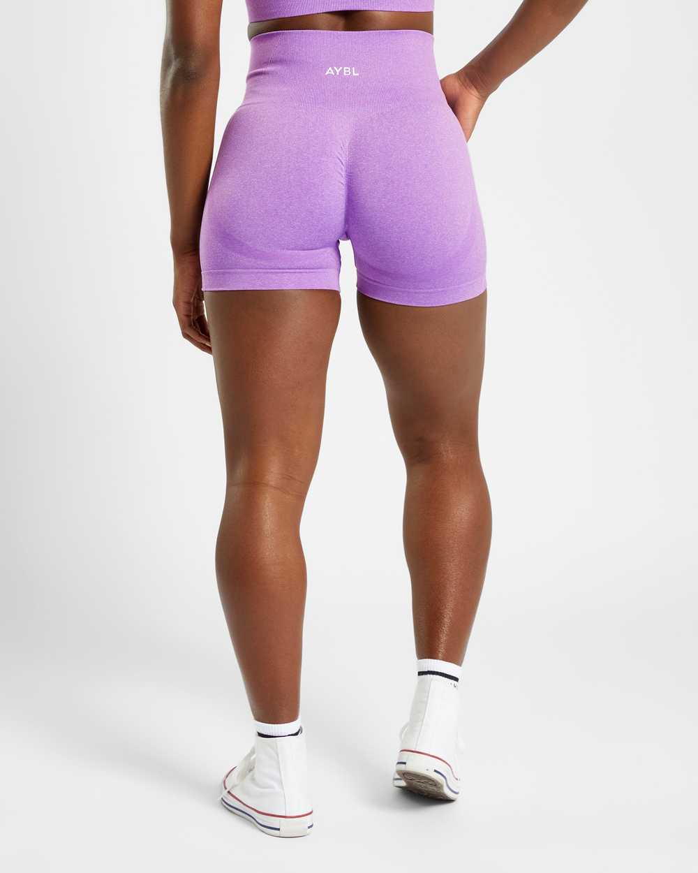 AYBL Empower Seamless Shorts - Purple Marl - image 2