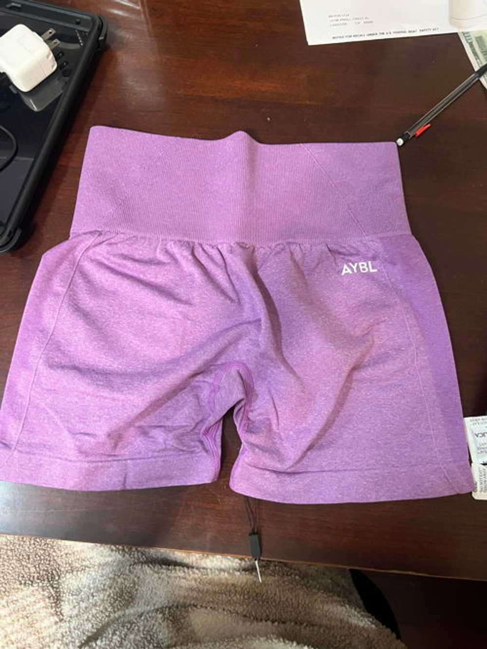 AYBL Empower Seamless Shorts - Purple Marl - image 3