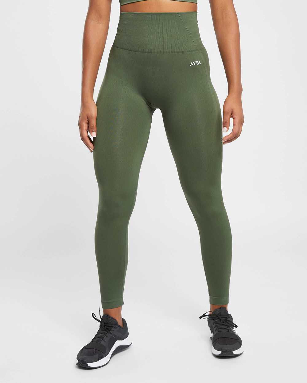 AYBL Empower Seamless Leggings - Khaki Green - image 1