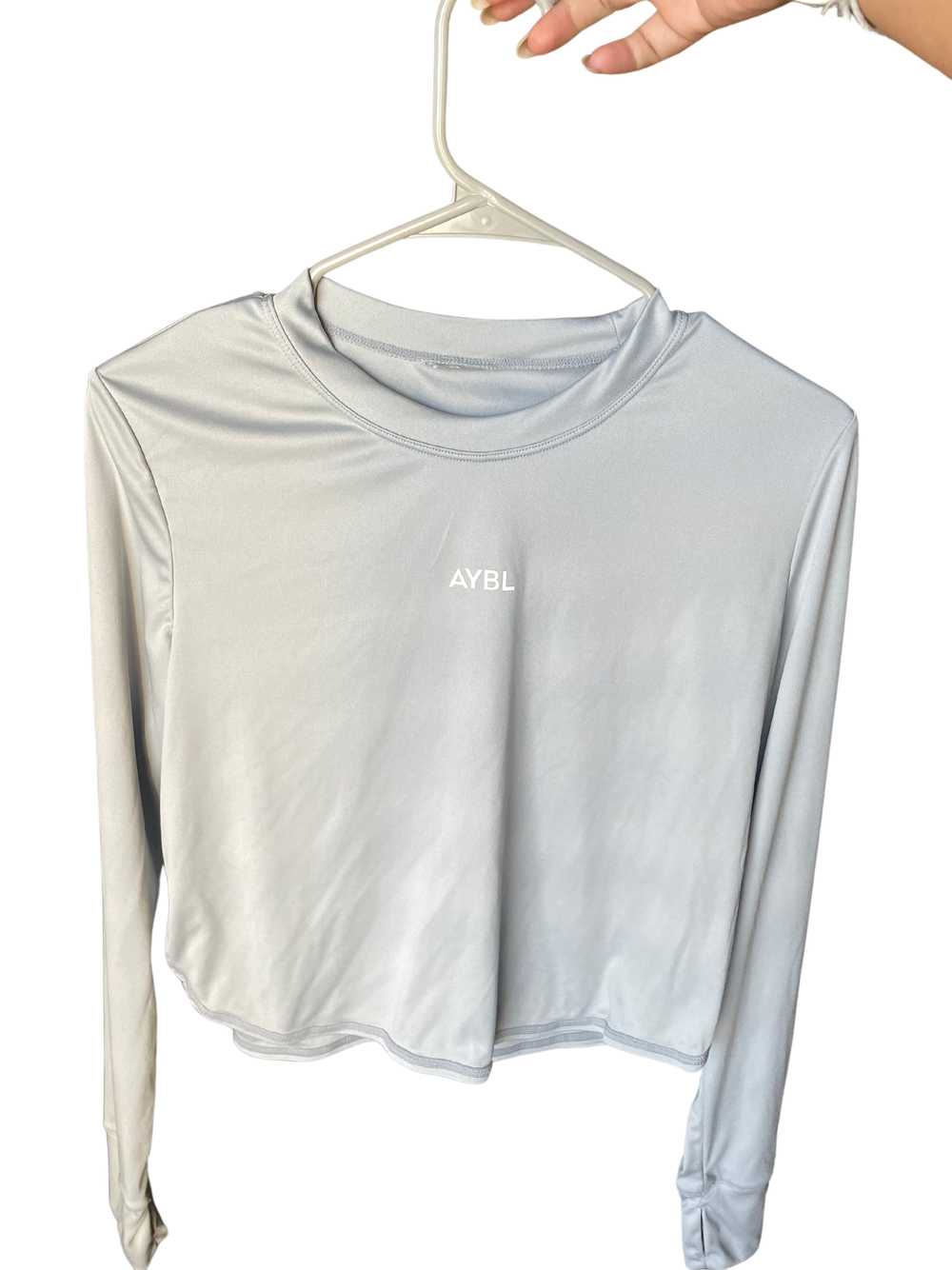 AYBL Define Long Sleeve Crop T - Grey - image 3