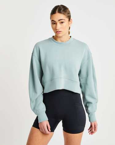 AYBL Oversized Crop Jumper - Sage Green