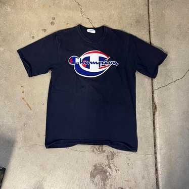 Embroidered Blue Champion T Shirt