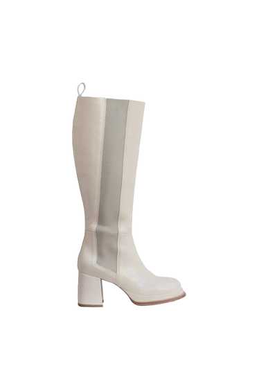 Wray Knee High Boot - Ecru