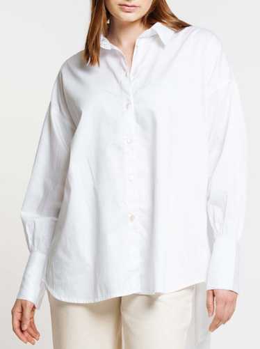 LAUDE Oversized Button Up - White